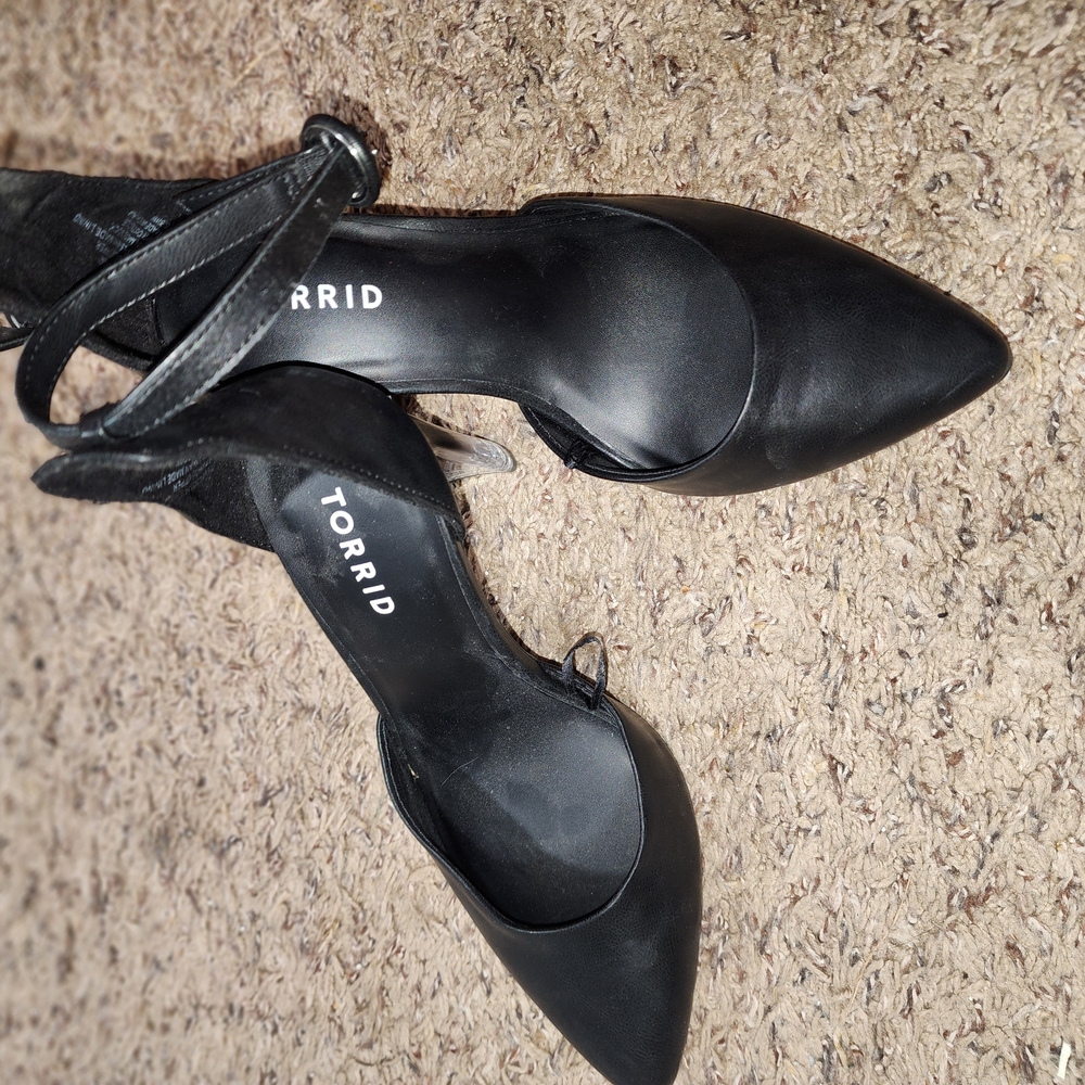 Torrid Black Lucite High Heels